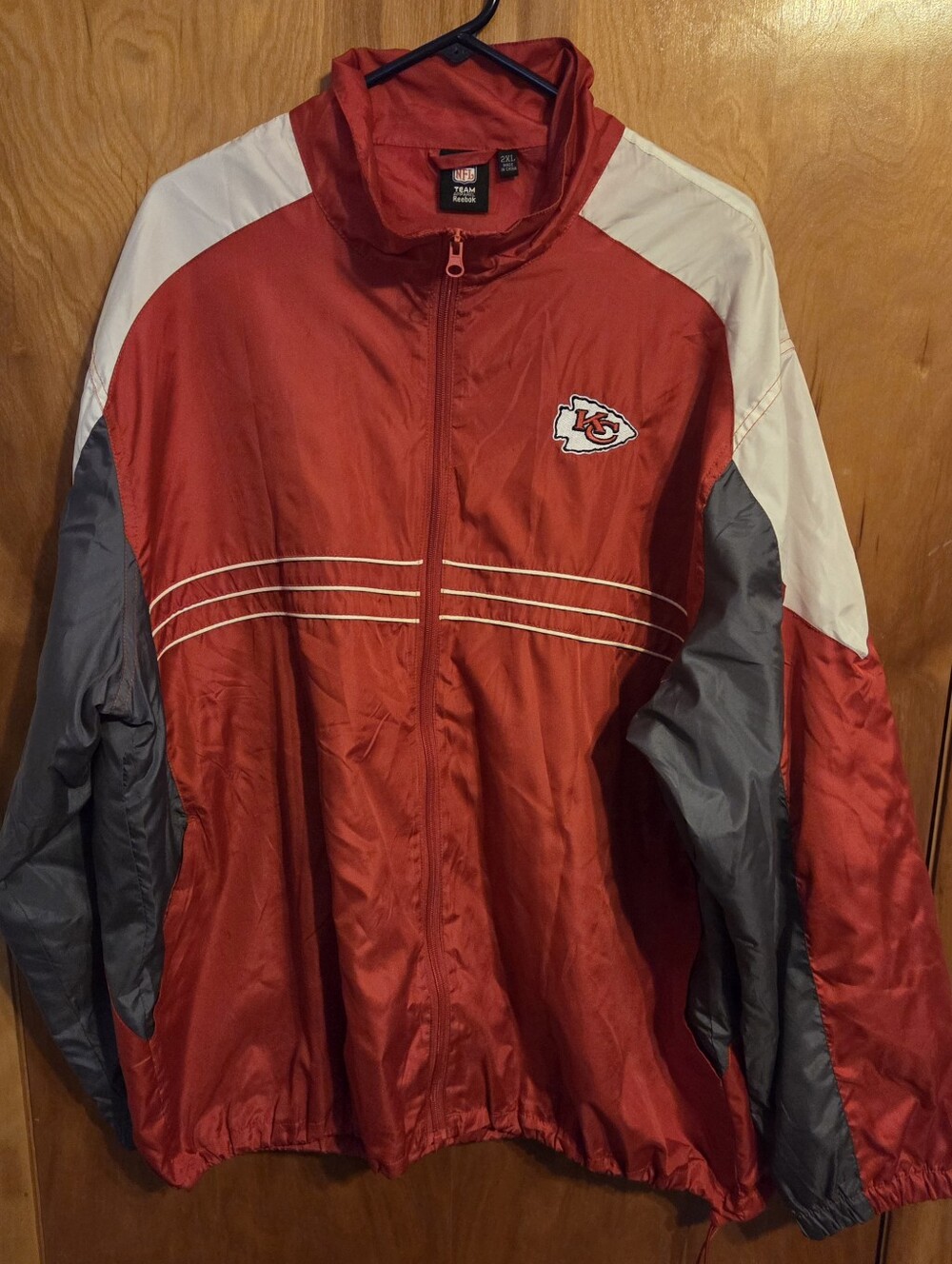 Kansas City Chiefs Windbreaker  Reebok Sports Illistrated Team Apparel Size XXL